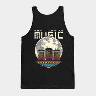 Alien Ufo Abducted by Music Disco Club Tank Top